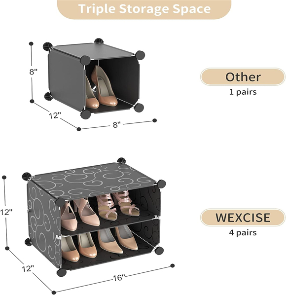 plastic shoe rack